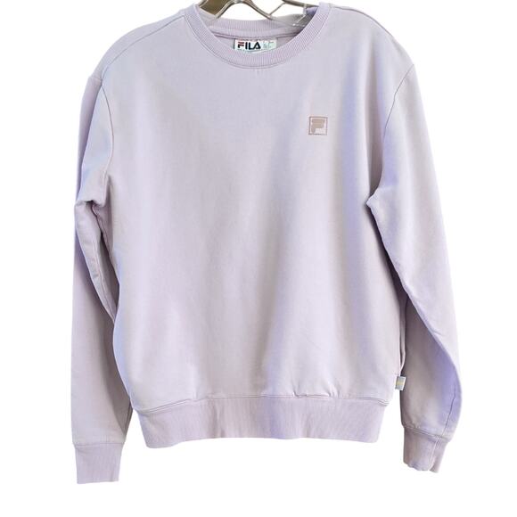 Fila Womens Light Purple Crew Neck Sweatshirt Size S with pockets - Picture 1 of 7